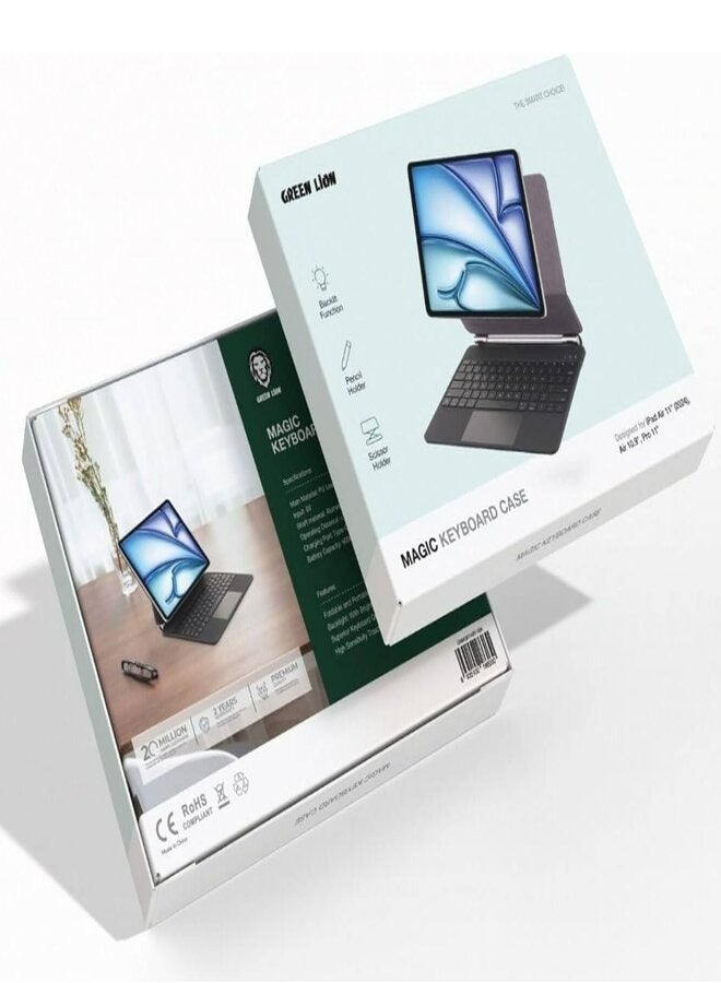 Green Lion Magic Keyboard Case for iPad Pro 11 - Black - Image 1