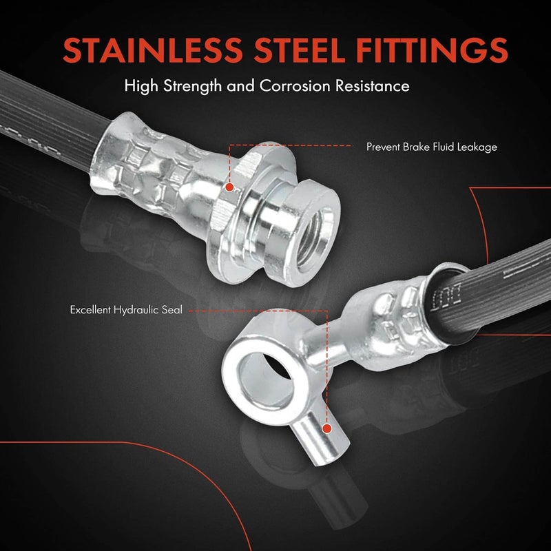 A-Premium Front Passenger Brake Hydraulic Hose for Nissan - Image 4