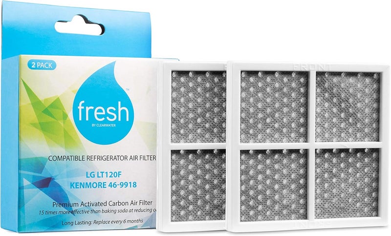 Mist Fresh LT120F Refrigerator Air Filter Replacement for LG, Compatible with Models: Kenmore Elite 9918, 795, & LG-ADQ73214404, LMXS30776S, (2 Pack) - Air Filter by . - Image 1