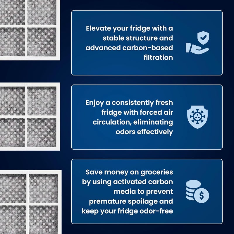 Mist Fresh LT120F Refrigerator Air Filter Replacement for LG, Compatible with Models: Kenmore Elite 9918, 795, & LG-ADQ73214404, LMXS30776S, (2 Pack) - Air Filter by . - Image 5