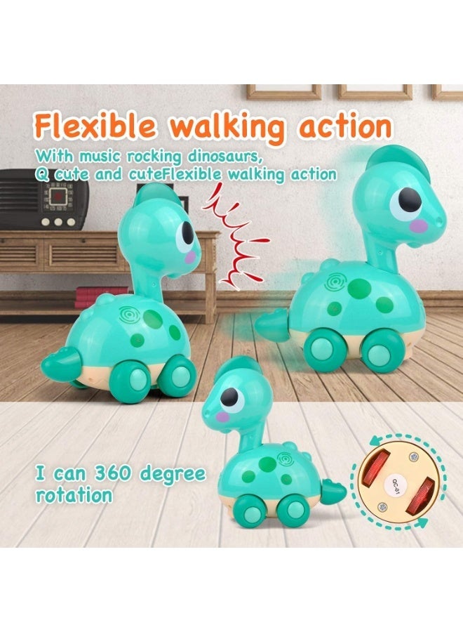 The Toys Home Dinosaur Baby Boy Toys for 6 Month Old Boy Toys 12-18 Months with Music/Light Crawling Toys, Touch & Go Toddler Tummy Time Toys for 1 2 Year Old Boy & Girl Gifts - Image 5