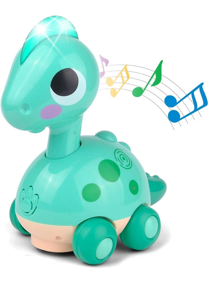 The Toys Home Dinosaur Baby Boy Toys for 6 Month Old Boy Toys 12-18 Months with Music/Light Crawling Toys, Touch & Go Toddler Tummy Time Toys for 1 2 Year Old Boy & Girl Gifts - Image 1