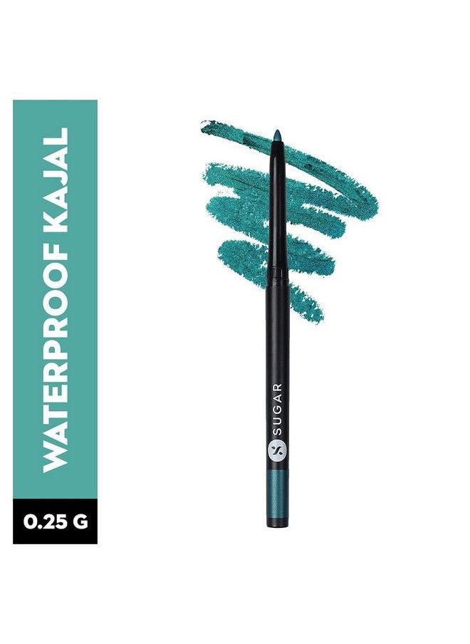 SUGAR Cosmetics Kohl Of Honour Intense Kajal 03 Aqua Lung (Blue Kajal) Ultra Creamy Texture Smudge Proof Water Proof Kajal Long Lasting Eye Pencil Lasts Up To 12 Hours  - Image 3