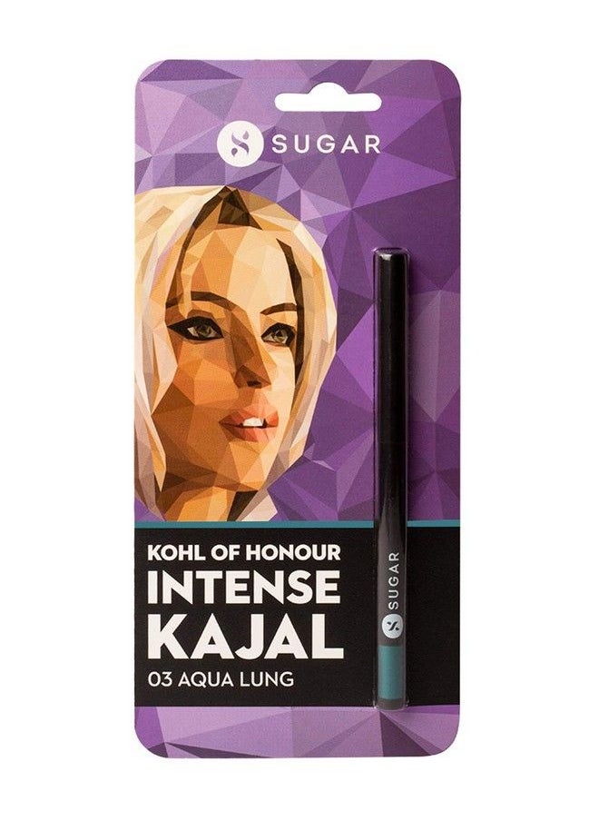 SUGAR Cosmetics Kohl Of Honour Intense Kajal 03 Aqua Lung (Blue Kajal) Ultra Creamy Texture Smudge Proof Water Proof Kajal Long Lasting Eye Pencil Lasts Up To 12 Hours  - Image 5