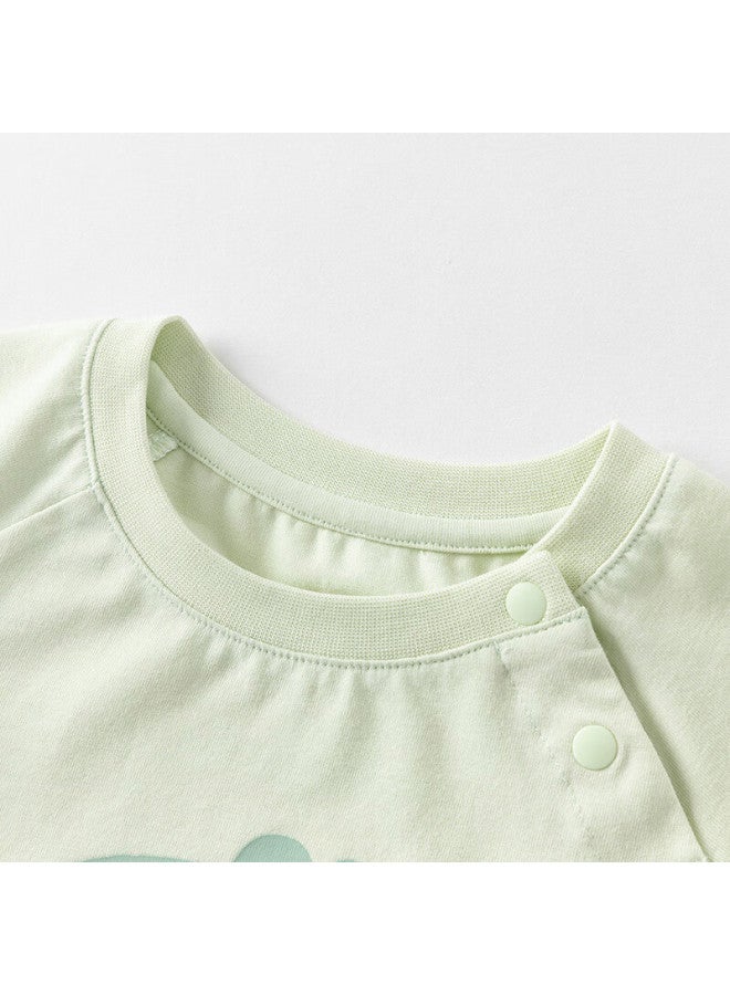 Dave & Bella Baby Summer Short Sleeve Romper Boy Crawling Suit - Image 1