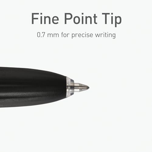 Pentonic GR-T Retractable Gel Pens, 10 Count, Blue Ink, 0.7 mm Fine Point, Smooth Writing For Journaling, Note Taking, Office & School (1002361) - Image 4