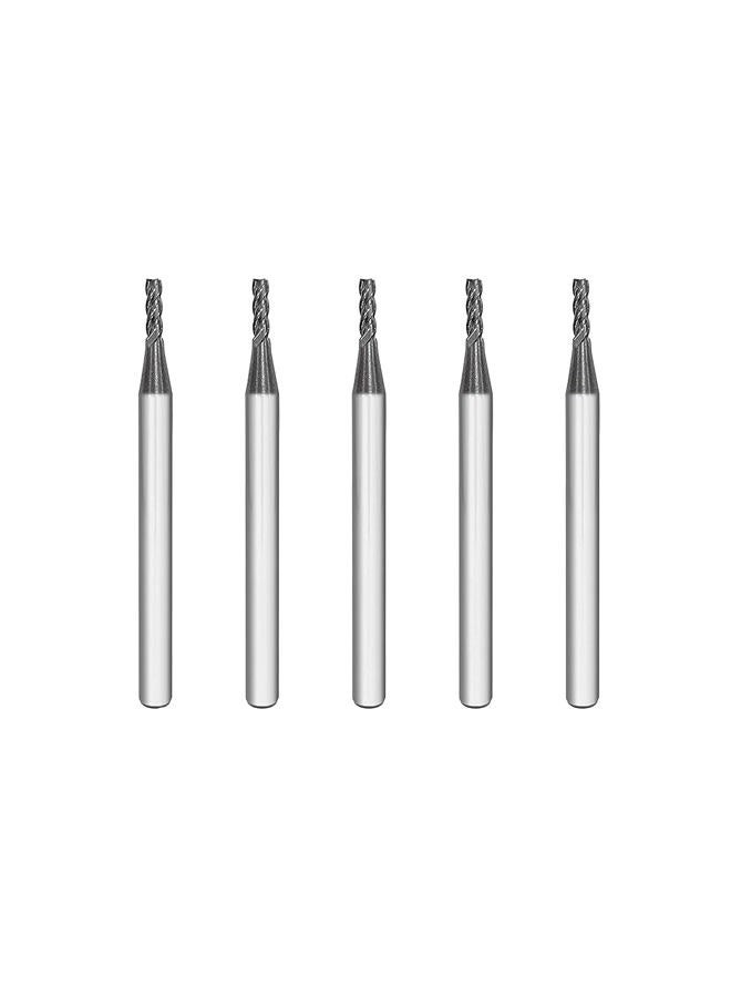 SPEED TIGER مخرطة كربيد مربعة - 4 شفرات - ISE1/16"4T (5 قطع، 1/16") - للحفر في الفولاذ السبيكي، الفولاذ المقسى، المعادن والمزيد - مجموعات قطع المخرطة للهواة والمحترفين - Image 1