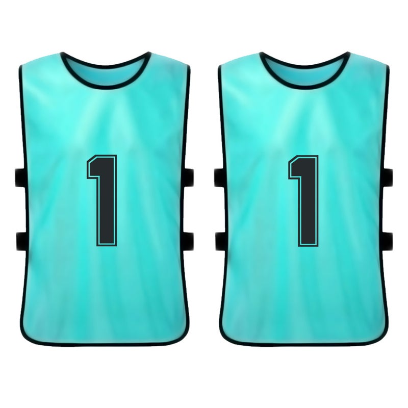 12PCS Kid's Football Pinnies Quick Drying Soccer Jerseys Youth Sports Scrimmage Basketball Team Training Numbered Bibs Practice Sports Vest - Image 4
