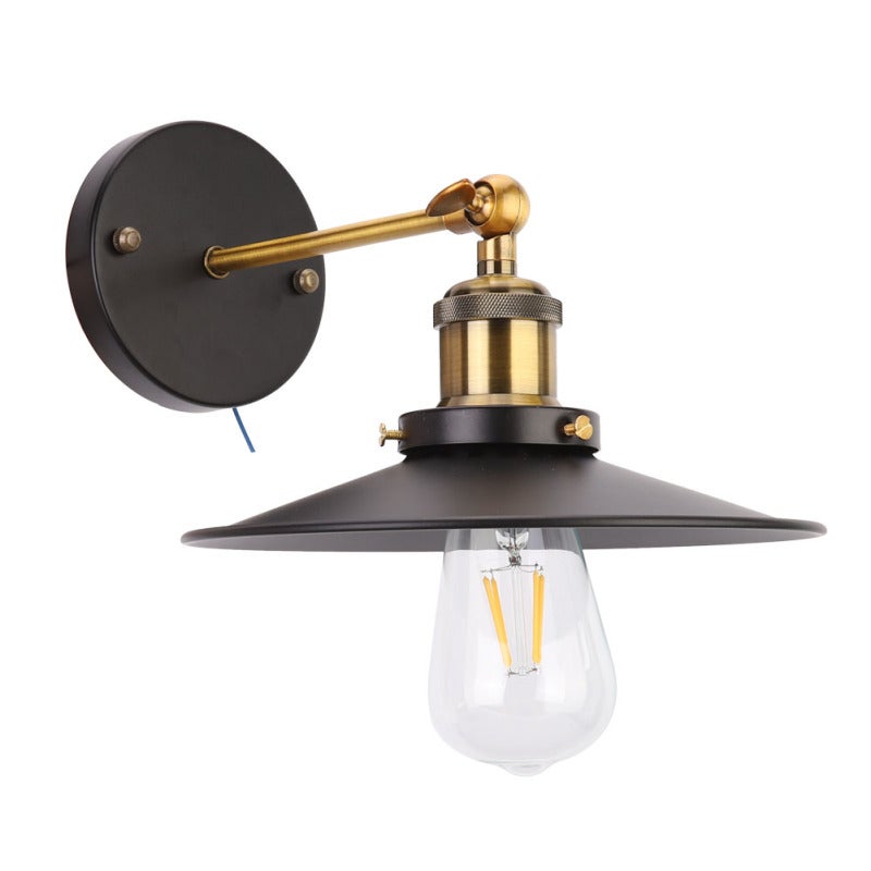 Retro Wall Sconce Light: High-quality Iron Sturdy Durable - E27/E26 Base Compatible With Multiple Bulb Types Decorative Wall Lamp for Hallway, Living Room, Cafe, Bar & Indoor Spaces - Image 2