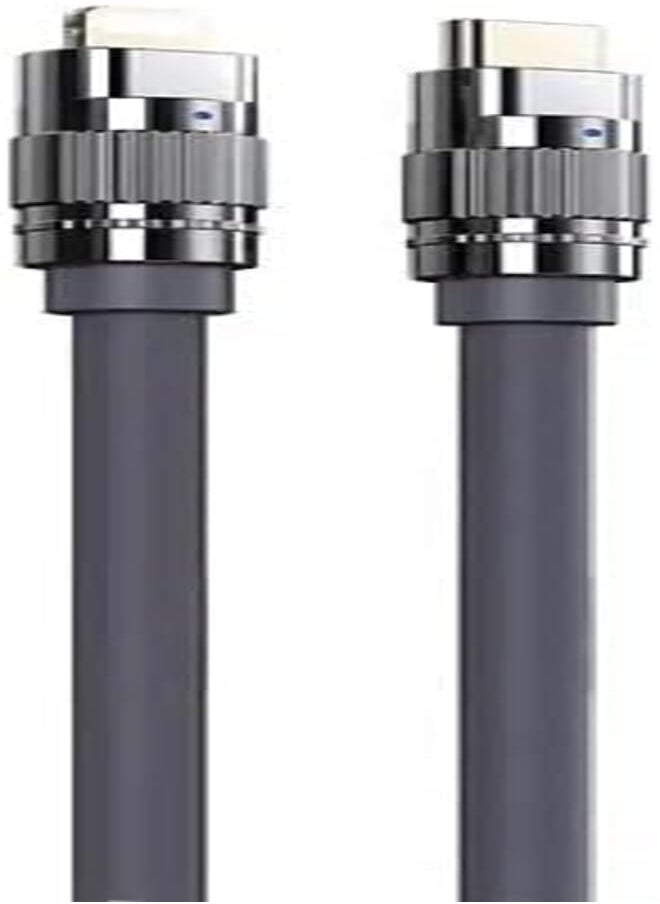REMAX - Remax 20W Type-C to Zing-Alloy Lightning Elastic Data Cable for iPhone, 1.2 Meter Length, Grey - Image 1
