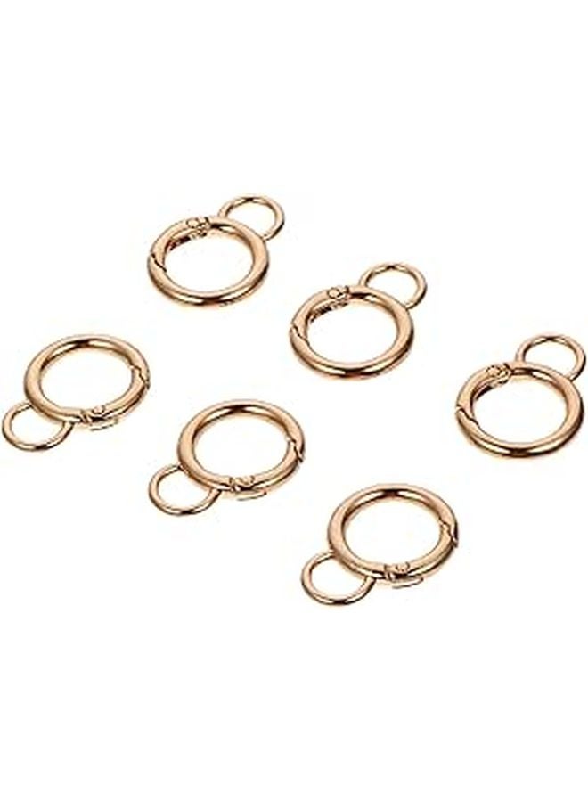 6Pcs Alloy Snap Hooks Gourd Design Keychain Clips for Bag Suitcase Craft DIY Accessories - Image 1