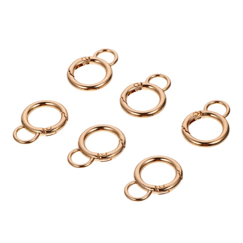 6Pcs Alloy Snap Hooks Gourd Design Keychain Clips for Bag Suitcase Craft DIY Accessories - Image 2