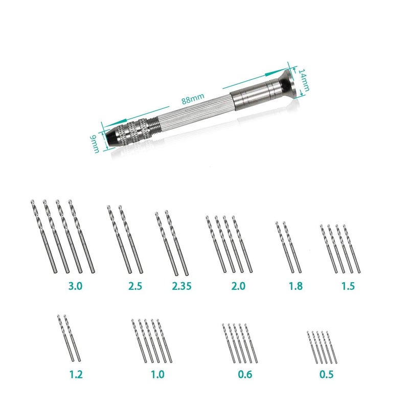 DIY Crafts DIY Crafts 332 Collet DIY Pin Vise Hand Drill Bits Woodwork Watch Repair Countersink Reamer Hold Types of Bits for with Collets Twist Drill Bit  - Image 1