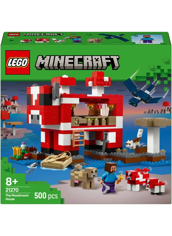 LEGO Minecraft The Mooshroom House 21270 (500) Pieces