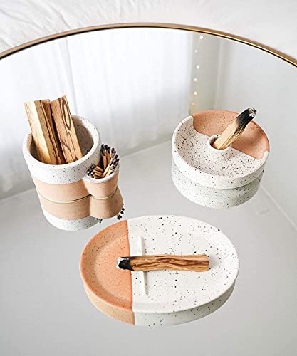 Bursera Terracotta Oval Smudging Plate for White Sage, Palo Santo Sticks - Tree Planted With Every Order - Decorative Smudge and Jewelry Plate - Image 4