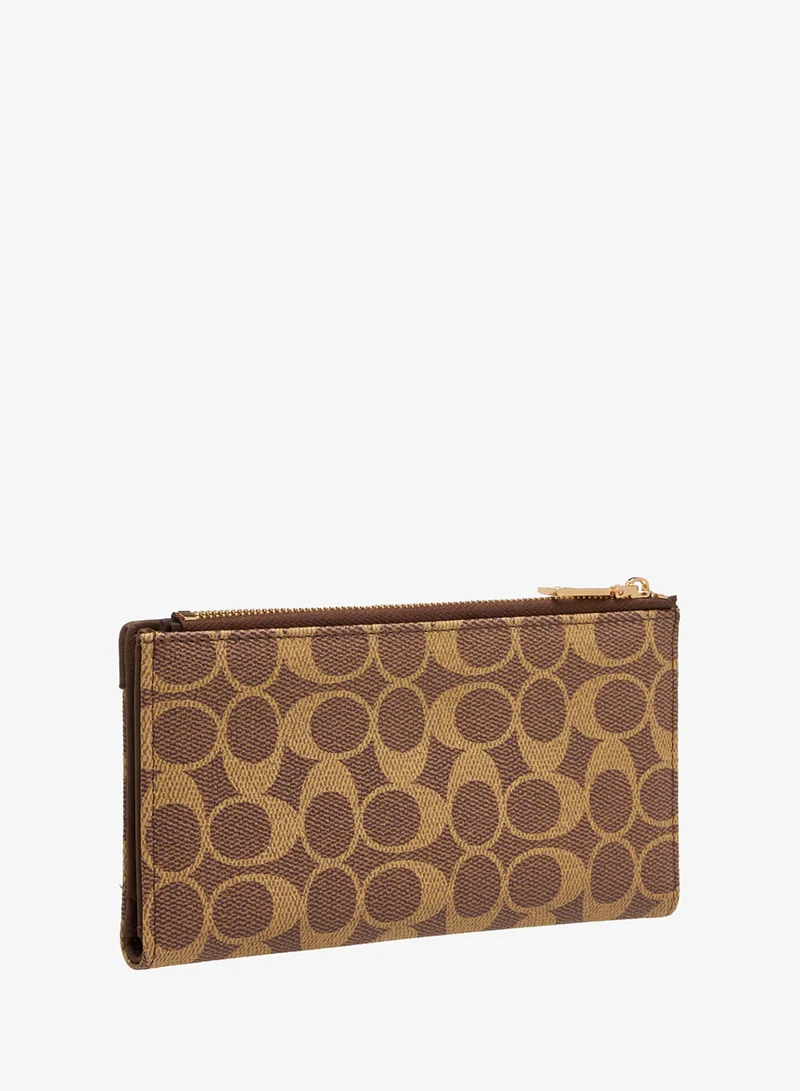 Sasha Sasha-RSF-Cardholder W/inspired print monogram & flap lock-Bei-Q3-SS26