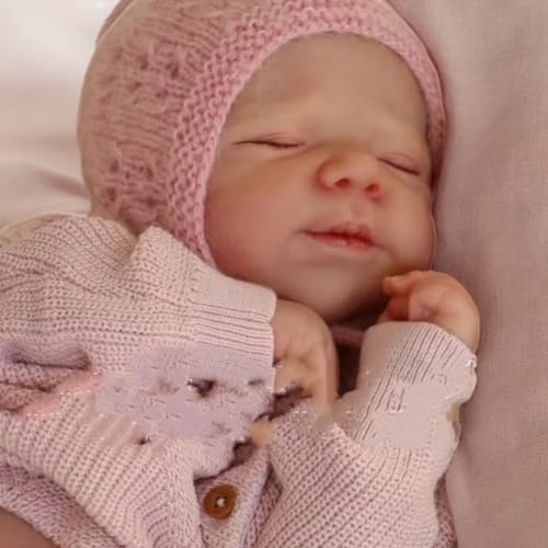 Zero Pam Silicone Baby Dolls Full Body19 Lifelike Reborn Baby Dolls Girl Realistic Babys Doll Anatomically Correct Girl Sleeping Newborn Babies Doll Reborn Babies Real Life Babys for Girls - Image 5