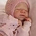 Zero Pam Silicone Baby Dolls Full Body19 Lifelike Reborn Baby Dolls Girl Realistic Babys Doll Anatomically Correct Girl Sleeping Newborn Babies Doll Reborn Babies Real Life Babys for Girls - Image 4