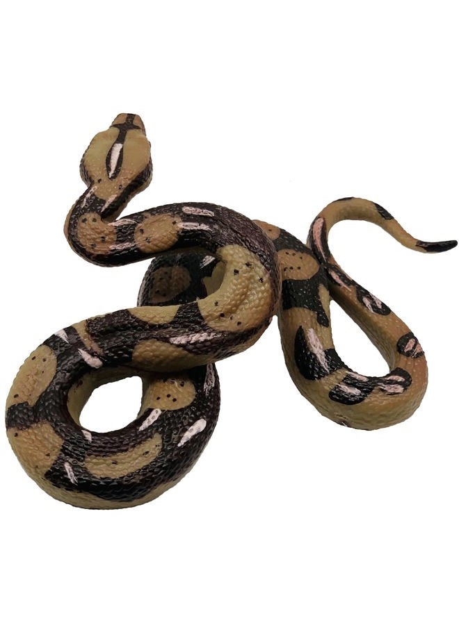 Higherbros Snake Toys Scary Prank Boa Constrictor Python Animal Figures Gag Gifts Halloween Decorations for Children's Animal Figurines Toys for Home and Garden Decorating - Image 1