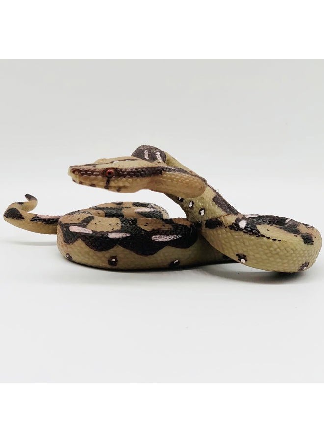 Higherbros Snake Toys Scary Prank Boa Constrictor Python Animal Figures Gag Gifts Halloween Decorations for Children's Animal Figurines Toys for Home and Garden Decorating - Image 2