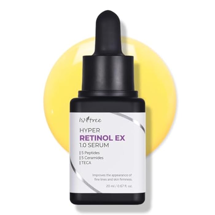 ISNTREE Hyper Retinol EX 1.0 Serum 20ml | 5 Peptides | 5 Cermaides | Helps Reduce Fine Lines - Image 1