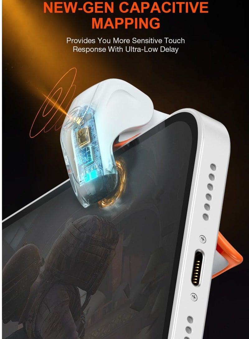 BIGBIG WON M1 Mobile Shooting Gaming Button Triggers Gamepad with Vibration for PUBG Game Controller Joystick for PUBG White - Image 4