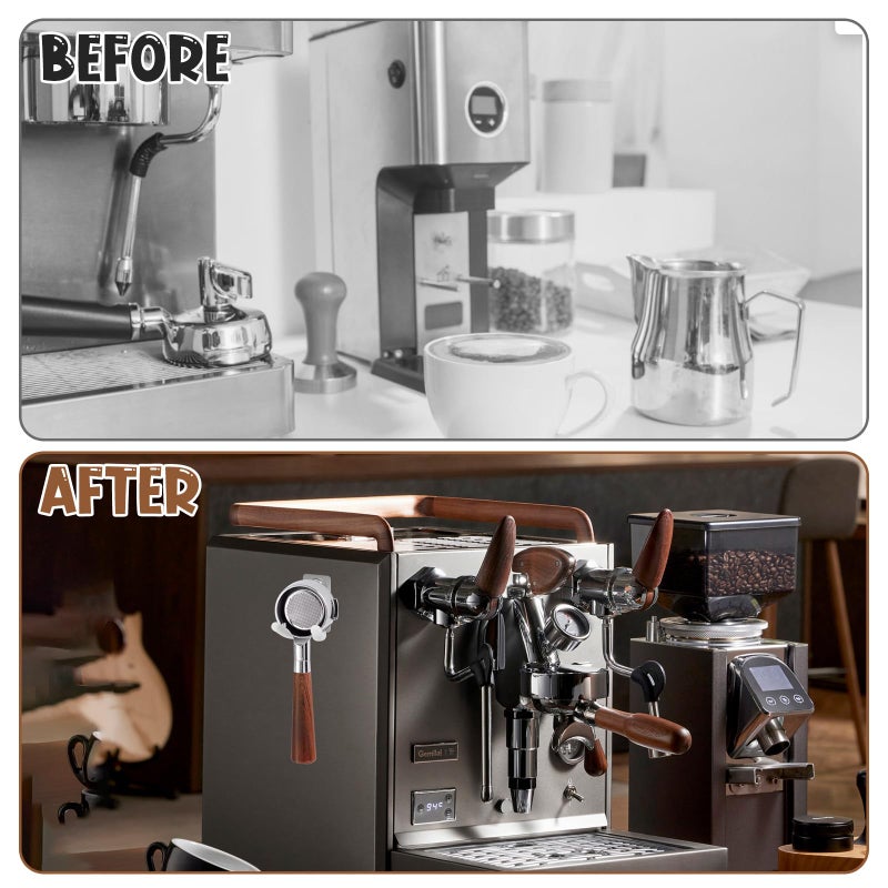 CYUXING Magnetic Portafilter Holder for Breville Machine, Stainless Steel Portafilter Hanger & Tamper Stand, Space-Saving Coffee Bar Organizer with Silicone Protection - Image 5