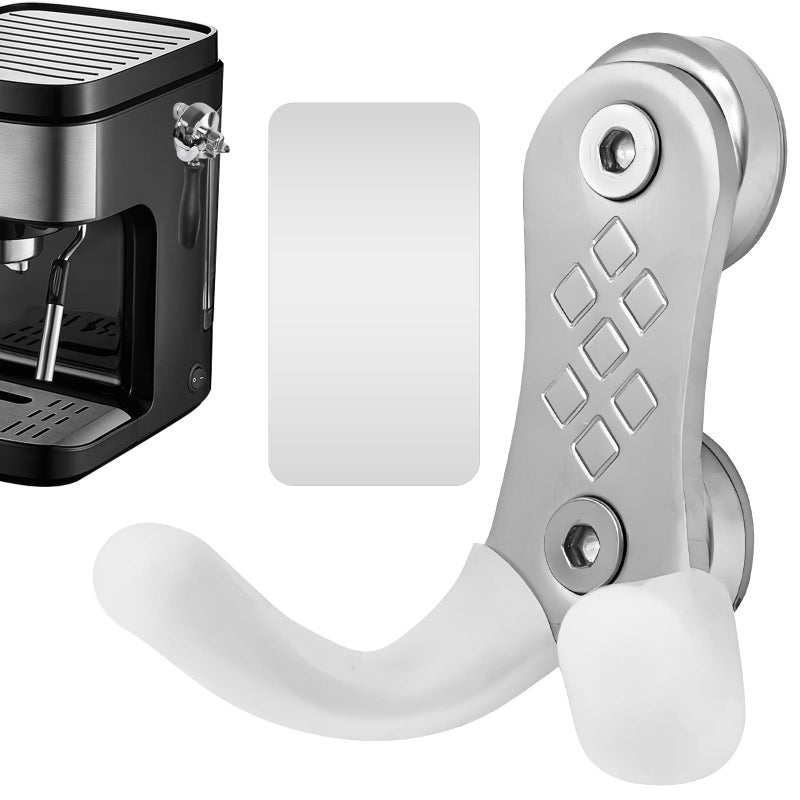 CYUXING Magnetic Portafilter Holder for Breville Machine, Stainless Steel Portafilter Hanger & Tamper Stand, Space-Saving Coffee Bar Organizer with Silicone Protection - Image 1