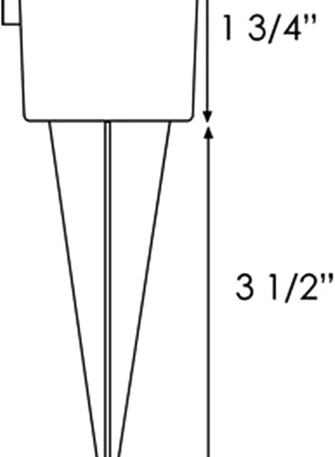 مقياس المطر البلاستيكي المحمول باللون الأصفر الفاقع 4 × 1/2 بوصة للرشاشات في حديقة العشب - Image 4