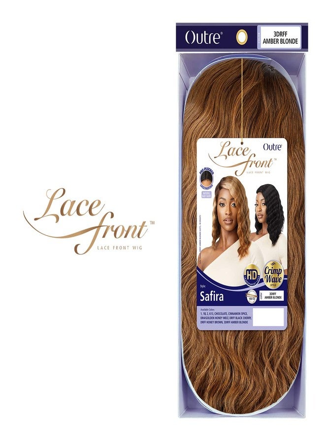 Outre Lace Front Wig Pre Plucked Lace Parting Natural Baby Hairs HD Transparent Crimp Wave Style SAFIRA (613) - Image 3