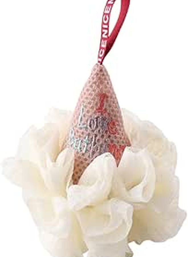 Ice Cream Shaped Mesh Loofah Bath Sponge For Exfoliating Body Scrub And Shower Cleaning - Image 1