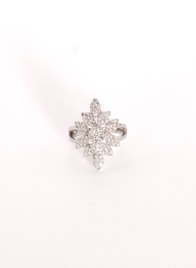 MIKURA Ring, D 1.07CT, G/H Color, SI/I, 18KW  - Image 1