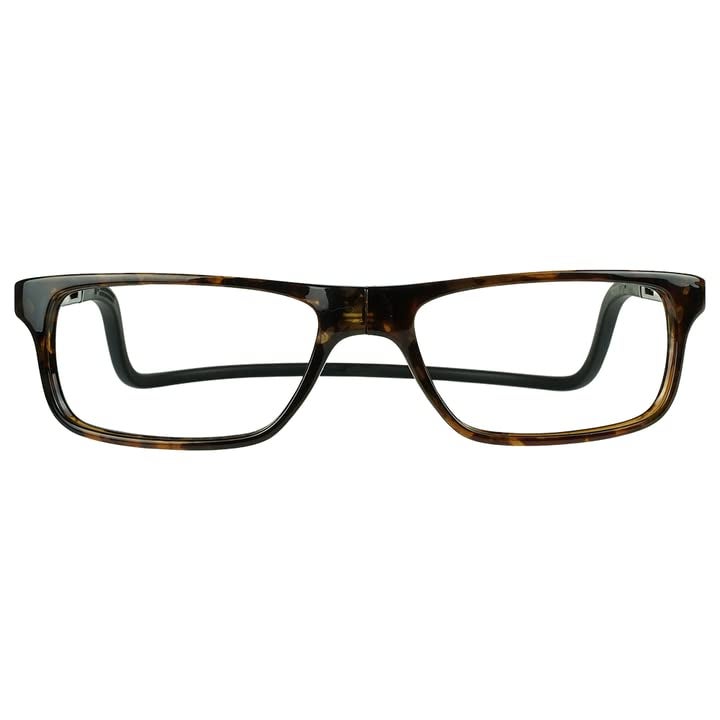 Clic Magnetic Reading Glasses for Men or Women, Soft Foldable Band, Computer Readers, Nashi (S-XL, Tortoise, 2.50 Magnification) - Image 2
