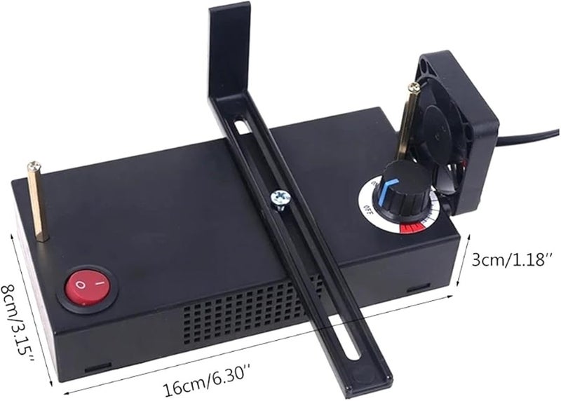 Electric Hot Cutter With Fan For Ribbon Rope Nylon Thermal Cutting Tool US Plug - Image 5