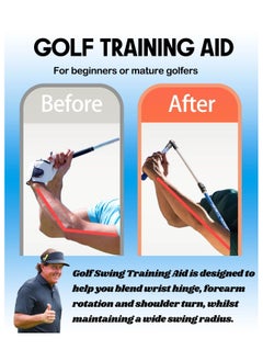 Excefore Golf Swing Trainer aid, Golf Training aid to Improve Hinge, Forearm Rotation, Shoulder turna and Grip.Portable Collapsible Swing Trainer Equipped with Golf Grip Trainer, for Improved Rhythm  - Image 3