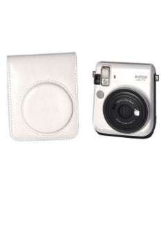 CAIUL Fujifilm Instax Mini 70 PU Leather Case Original INSTAX Camera Case for (Mini 70) White  - Image 2
