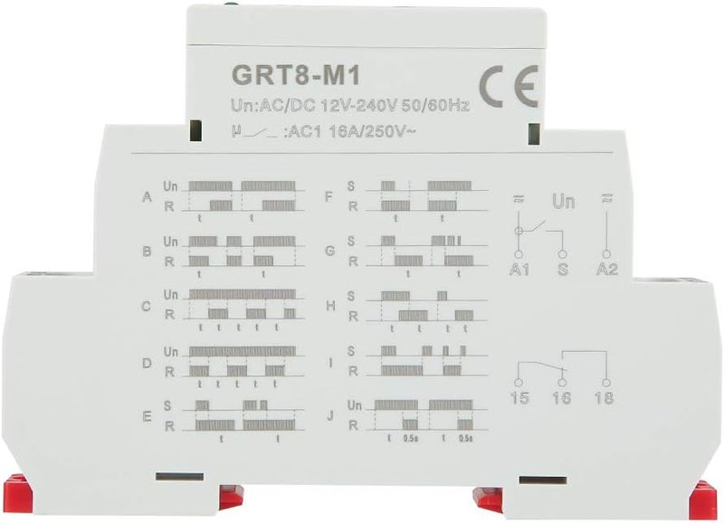 Multifunctional Time Relay Delay Timer 0 1s To 10 Days Range DIN Rail Mount 10 Functions - Image 5
