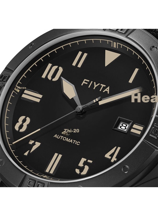Fiyta Mach Series Mechanical Men's Watch Straight-20 Themed Triumphant Edition Multifunctional Watch Elite Black, Holiday Birthday Gift - Image 1