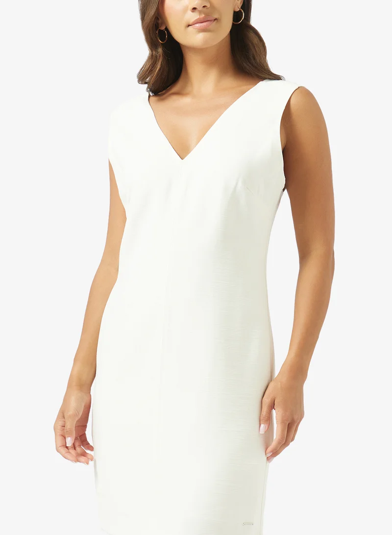 Calvin Klein off-white Casual Heavy Textured Shine Mini for Women | Best Price UAE