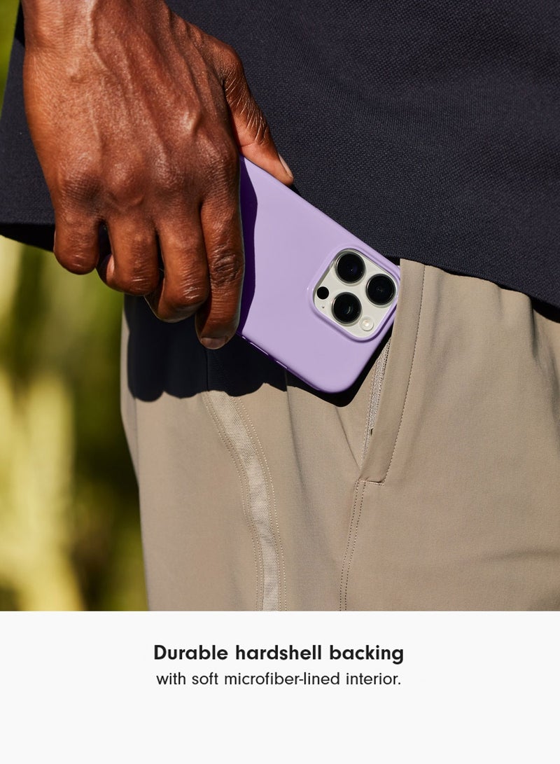 دبليو تيك ابل ايفون 16 برو ماكس 5 جي 2025 سوبر سليم ، نحيف مثل الغلاف الصلب للكمبيوتر الشخصي Magsafe ، غطاء حافظة حماية زاوية الشفاه المزروعة (MCMPMN) - بنفسجي فاتح - Image 3