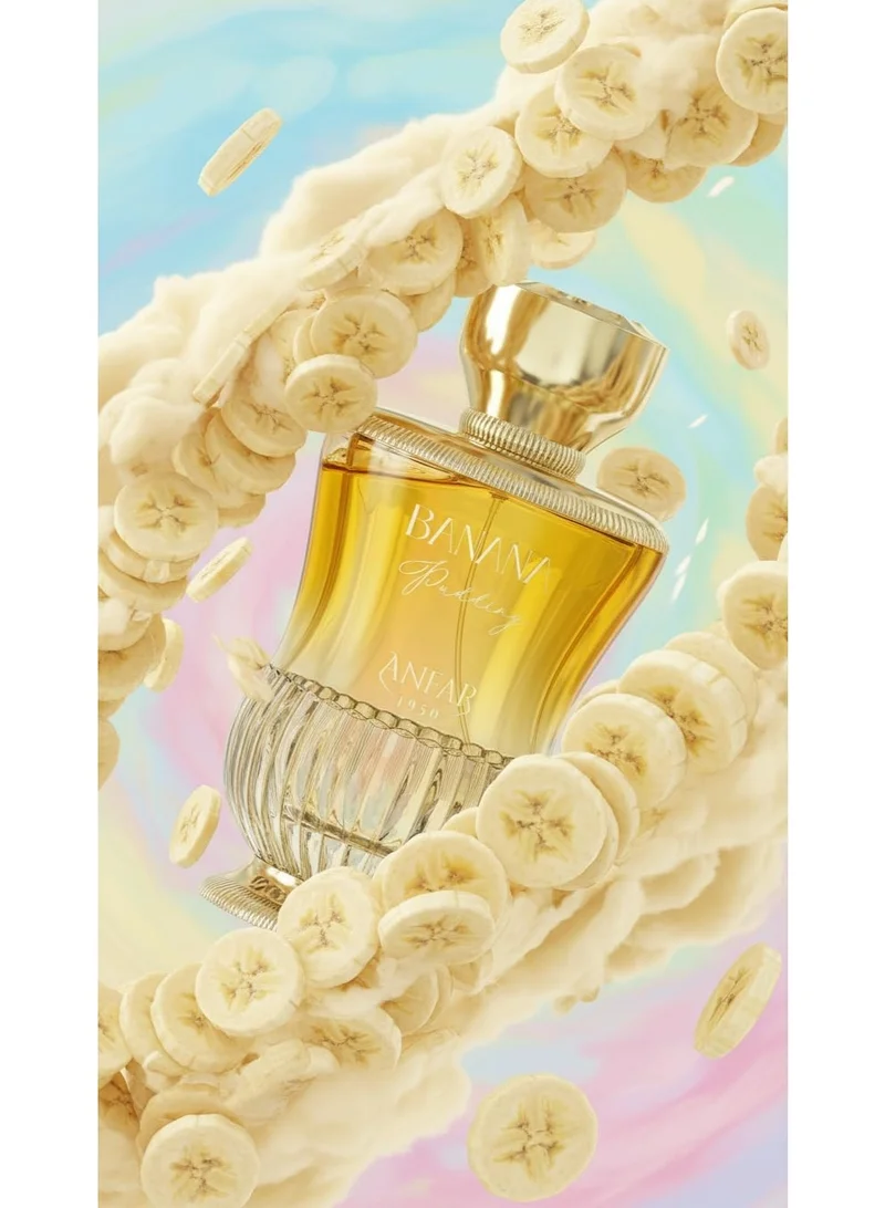 Anfar  Anfar Banana Pudding Eau de Parfum 100ml – Long Lasting Women’s Gourmand Perfume with Banana, Vanilla & Coconut  | Best Price UAE