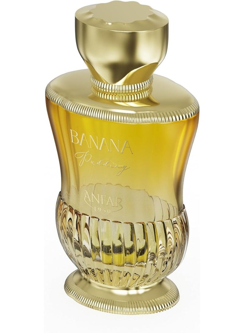 Anfar Banana Pudding Eau de Parfum 100ml – Long Lasting Women’s Gourmand Perfume with Banana, Vanilla & Coconut - Image 1