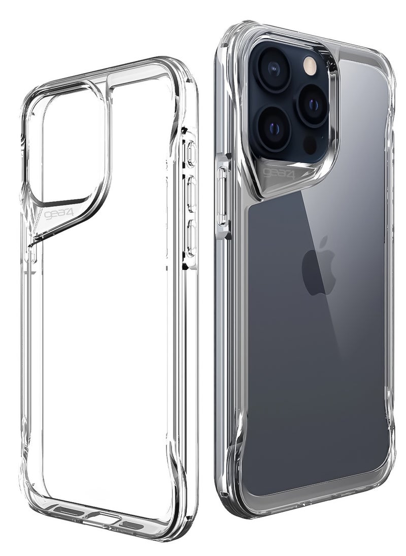 جيرفور جراب Gear4 Crystal Palace متوافق مع هاتف iPhone 14 Pro Max مقاس 6.7 بوصة، حماية متقدمة من الصدمات مع التكنولوجيا، مضاد للاصفرار، غطاء هاتف - شفاف  - Image 1