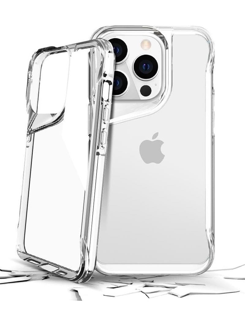 جيرفور جراب Gear4 Crystal Palace متوافق مع هاتف iPhone 14 Pro Max مقاس 6.7 بوصة، حماية متقدمة من الصدمات مع التكنولوجيا، مضاد للاصفرار، غطاء هاتف - شفاف  - Image 3