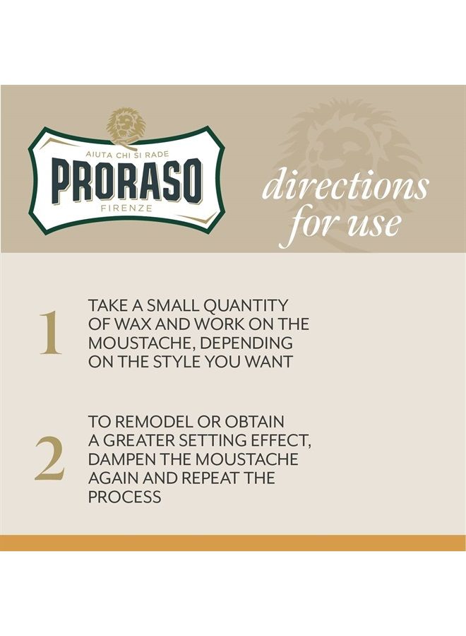 proraso Moustache Wax, 0.5 oz (Pack of 1) - Image 3
