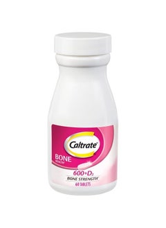 Caltrate 600 Plus D3 Calcium and Vitamin D Supplement Tablets, Bone Health Supplements for Adults - 60 Count  - Image 1
