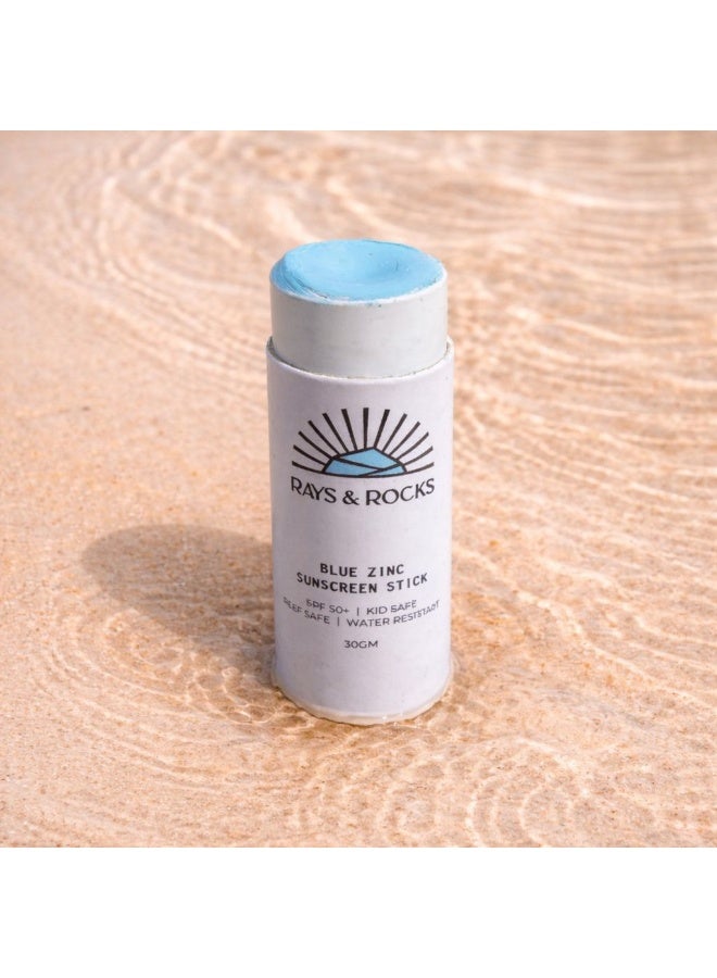 Rays & Rocks Sunscreen Zinc Stick - 30gm - Blue - Image 3