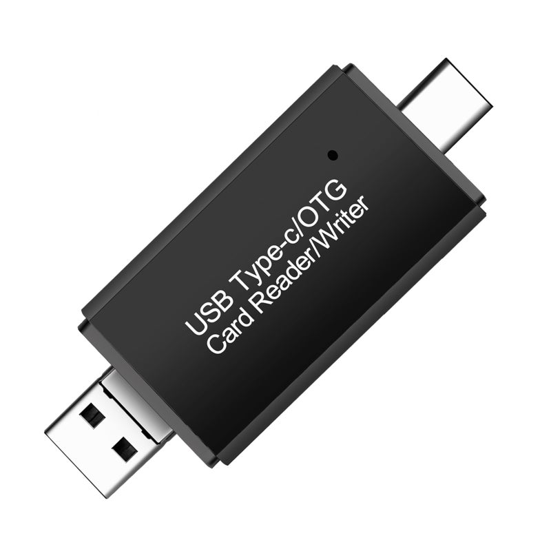Card Reader Portable USB 3 In 1 Memory Card Adapter for TF Card Type-C USB Micro USB Card Reader Writer Compatible with PC Laptop - Image 1