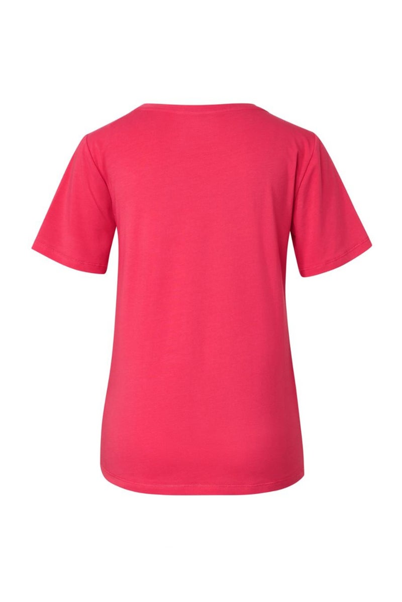 Tchibo Women Sportswear Fit Short Sleeve Outdoor T-Shirt, Pink - Image 3