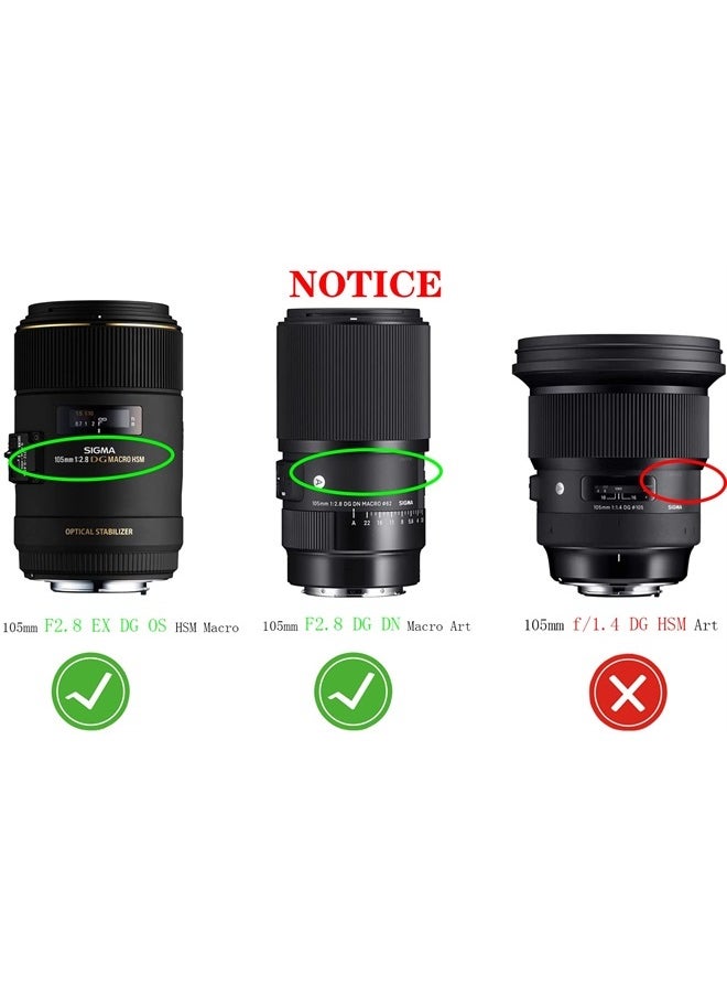 HUIPUXIANG 62mm Lens Cap Cover Compatible for Sigma 258101 105mm F2.8(Not for F1.4) EX Makro DG OS HSM,105mm F2.8 EX DG OS HSM Macro,HUIPUXIANG [2 Pack]  - Image 1